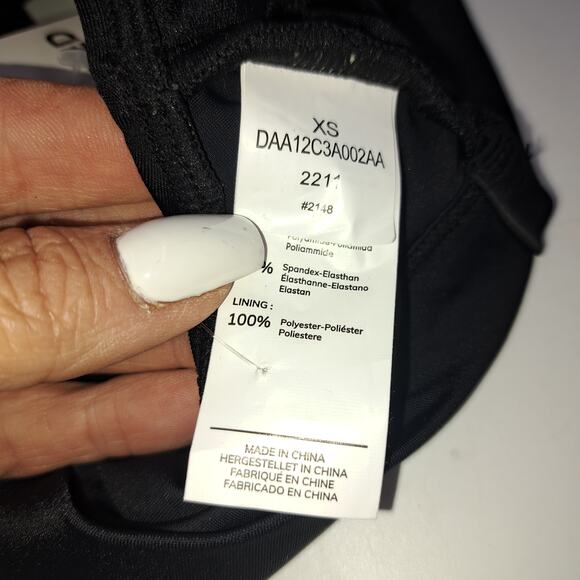 CUPSHE Black Mesh High Waist Bikini Swimsuit Tank Top 2 Pieces BathingSuit XS - Picture 7 of 12